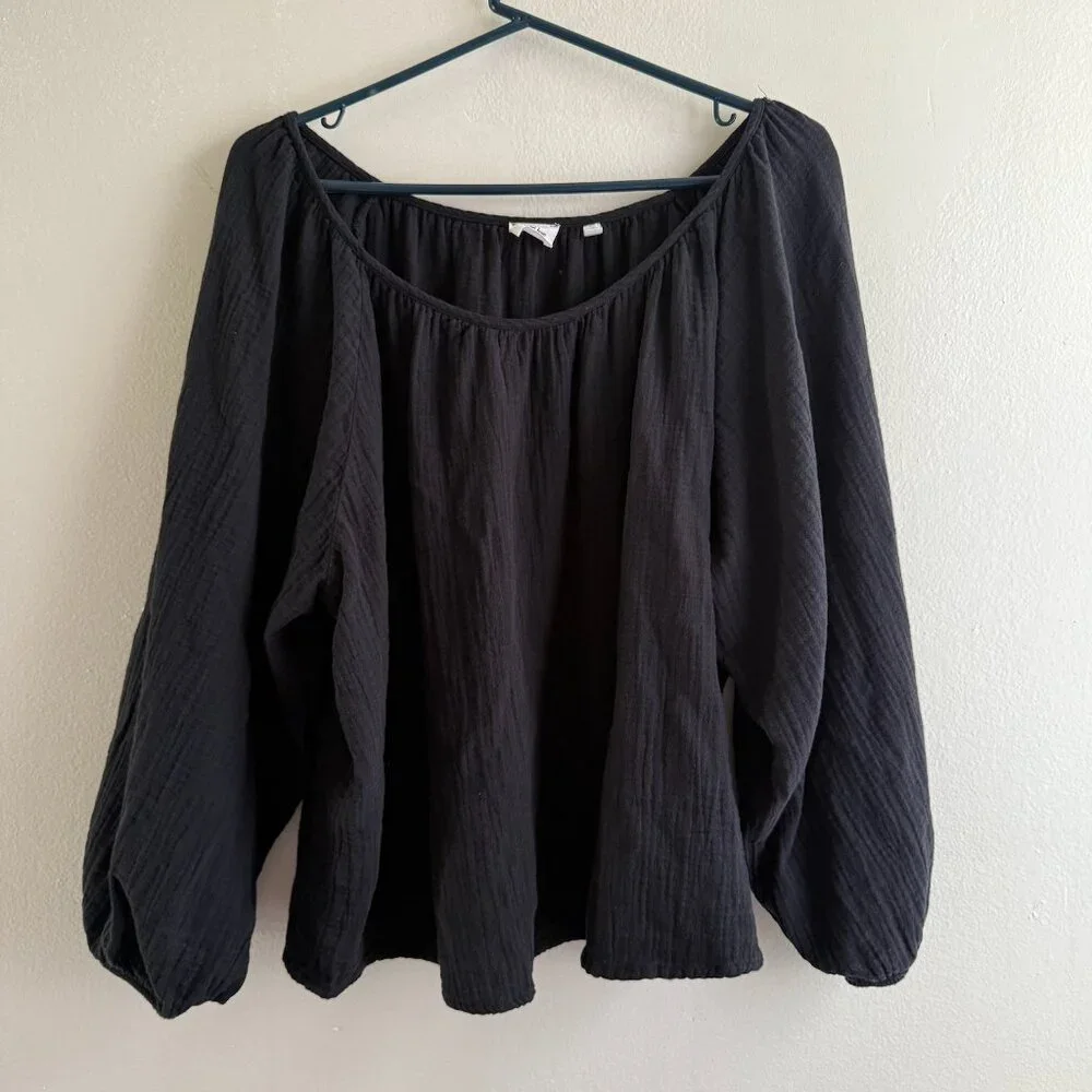 ARITZIA WILFRED FREE SIGHT BLOUSE FLOWY BOAT NECK BLOUSE SIZE XL - Picture 5 of 10